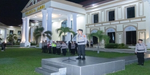Kapolda Jambi Pimpin Apel Giat Patroli, Tegaskan Keamanan Kota Harus Dijaga Bersama