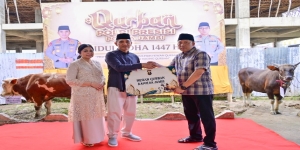 Pererat Silaturahmi, Polda Jambi Gelar Shalat Idul Adha 1447 H dan Berbagi Hewan Kurban