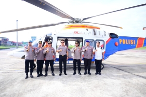 Kapolda Jambi Patroli Udara Pantau Titik Rawan Karhutla di Wilayah Provinsi Jambi