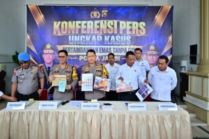 Polda Jambi Gelar Konferensi Pers, Ungkap 32 Kasus PETI Sepanjang Januari–Oktober 2026
