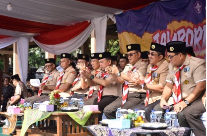 Dukung Langsung Kontingen Kwartir Cabang Gerakan Pramuka Kota Jambi, Maulana Hadiri Pembukaan Jambore Daerah Jambi 2026