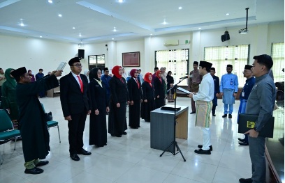 Wawako Diza Lantik Pejabat Fungsional,  Teruslah Tingkatkan Kapasitas Diri