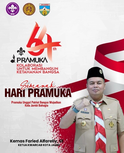 Kwarcab Gerakan Pramuka Kota Jambi Terima Penghargaan Kwarnas 